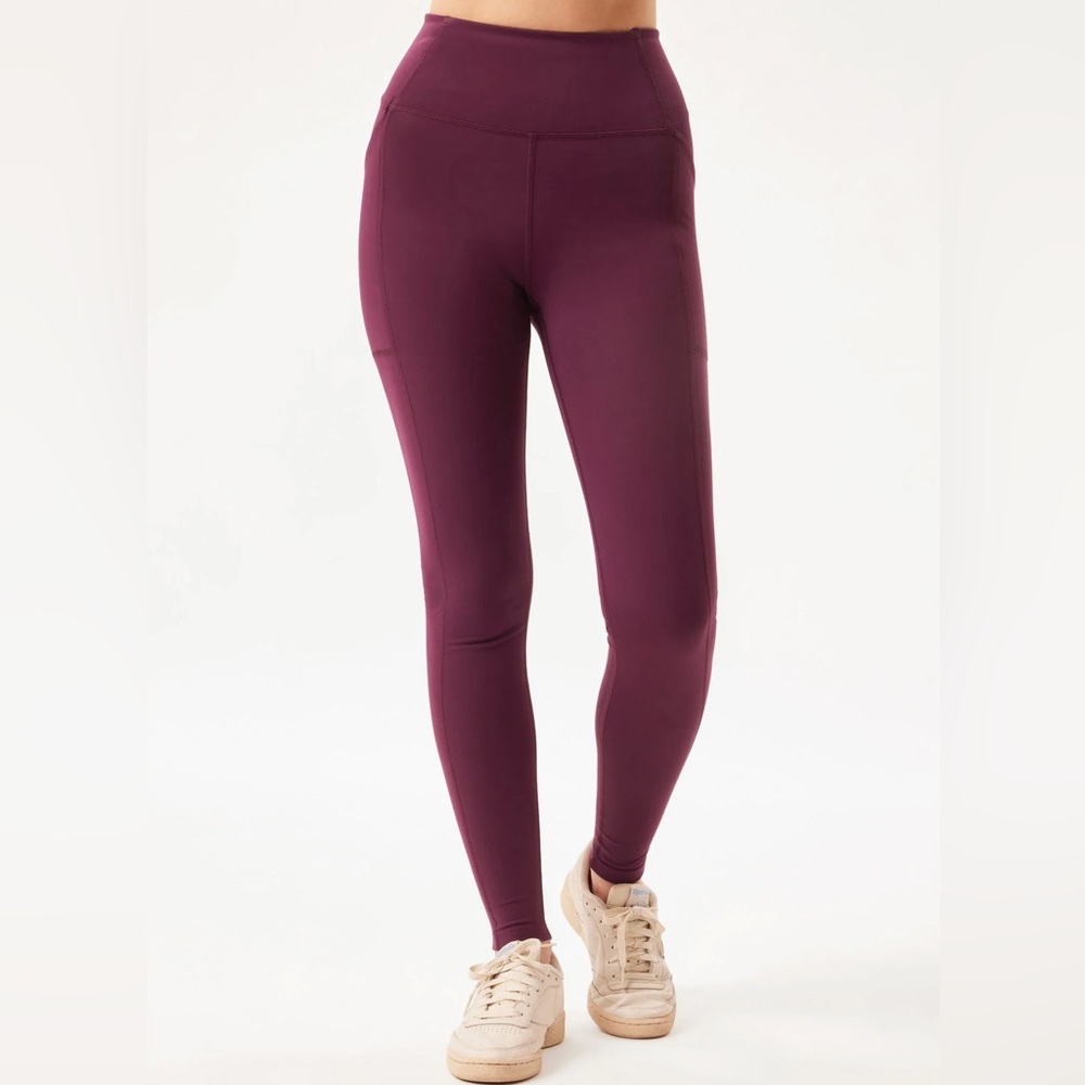 Girlfriend collective ultra-high rise Plum Compressive squat proof‎ Legging
